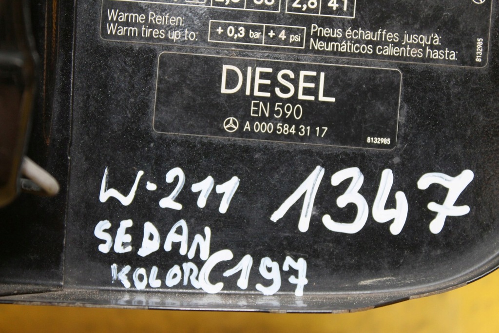 фото №6, Крышка заливной топлива mercedes w211 a0005843117 c197
