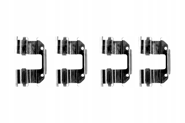 фото №2, Набор монтажный тормозных колодок перед chevrolet lanos matiz spark spark