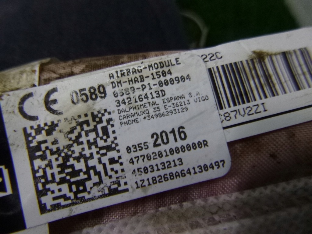 фото №5, Crossland x 17- шторка безпеки повітряна права ліва оригінальний номер