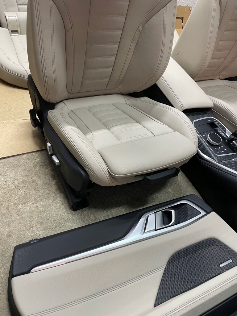 фото №10, Сидіння varnesca / oyster пам'ять електрика комплект bmw 4 i4 g26 ideał