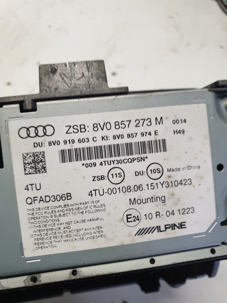 фото №5, Екран дисплей монітор audi a38v 8v0857273m