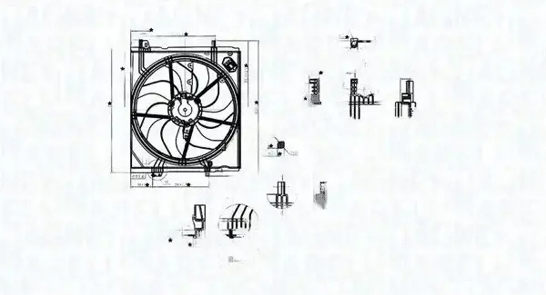 фото №1, Вентилятор радіатора 069422787010 magneti marelli