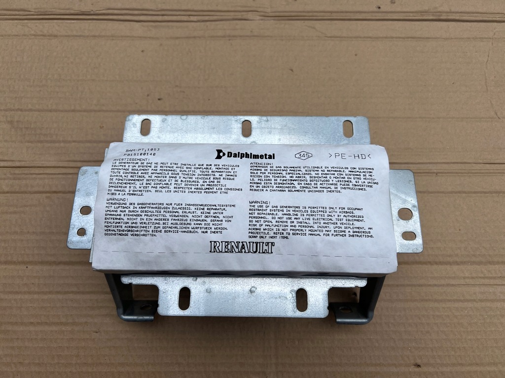 фото №1, Renault modus подушка подушка безпеки пасажира 8200591695c