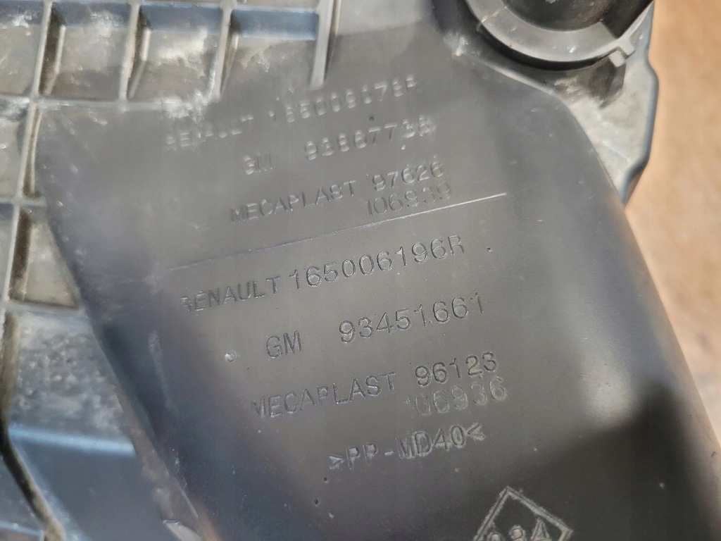 фото №7, Renault trafic iii vivaro 1.6 dci корпус фільтра повітря 165006196r