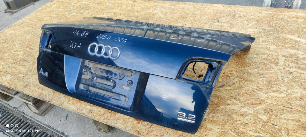 фото №11, Кришка багажника задня задня audi a4 b7 usa sedan lz5a