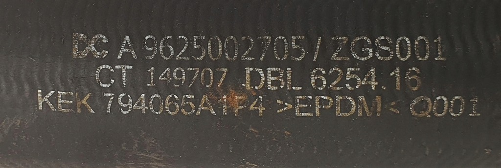 фото №7, Wąż трубка шланг wody mercedes actros mp4 a9625002705