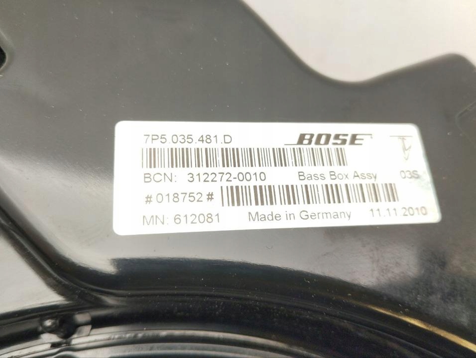 фото №7, Динамік porsche cayenne 2011 7p5035481d