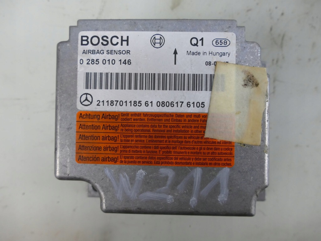 фото №1, Mercedes w211 lift модуль подушек блок управления подушка безопасности