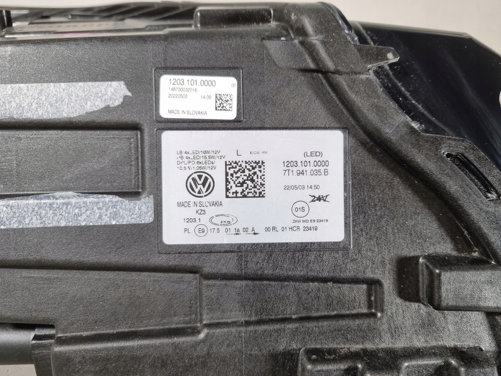 фото №14, Vw transporter t7 full led лампа левая перед eu bdb