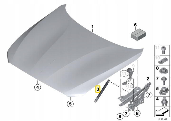 фото №11, Bmw 2 f22 f23 2019 привод амортизатор капот