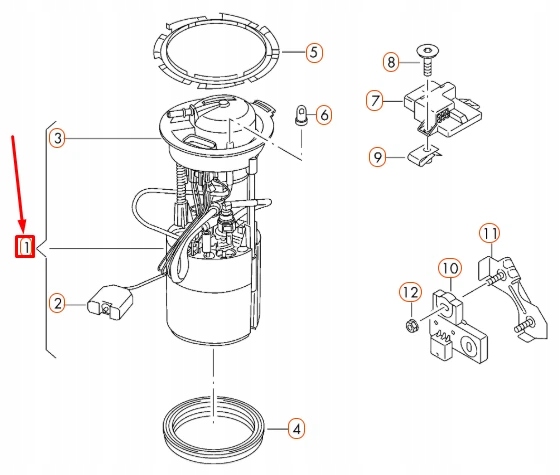 фото №8, Audi q5 8r блок подаюча паливо 8r0919050e oem