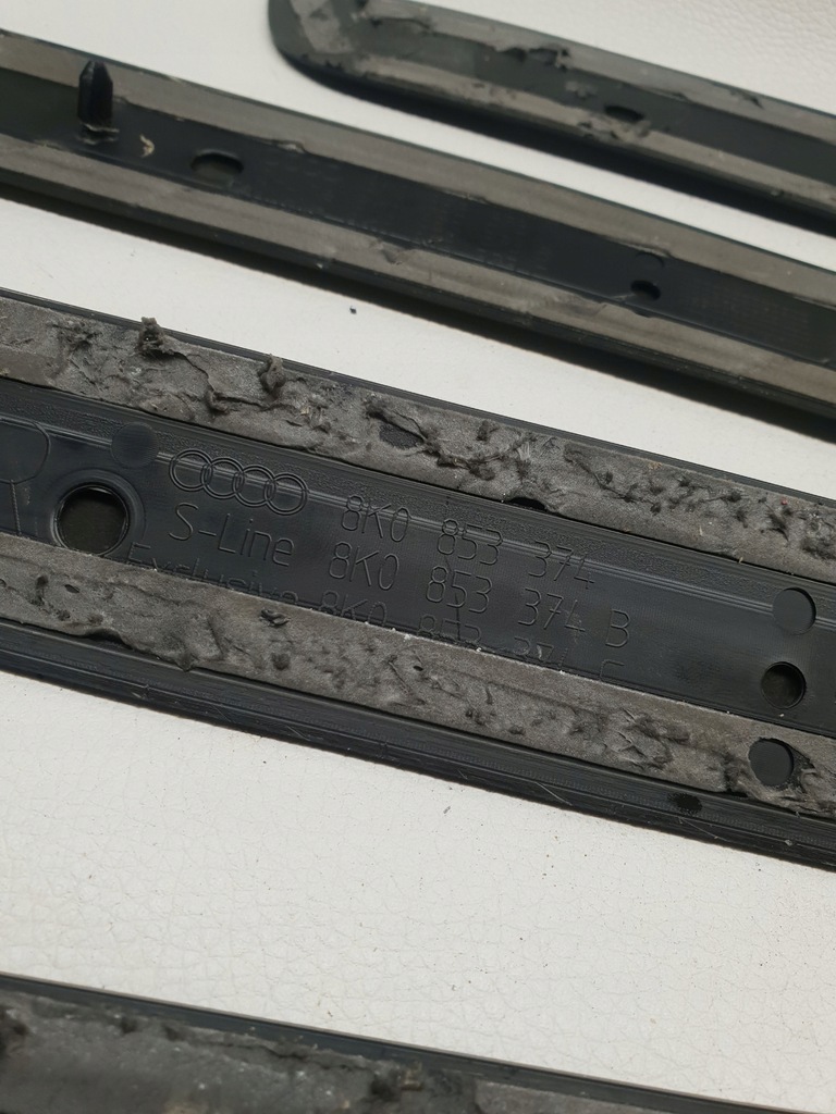 фото №10, Audi a4 allroad b8 8k 08-11 накладка порог молдинг dekor na порог комплект