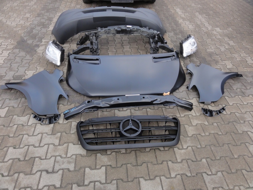 фото №1, Перед mercedes sprinter 907 910 капот лампы крылья бампер решётка радиатора комплект