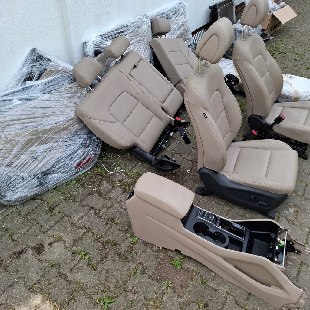 фото №8, Hyundai tucson ii 2 iii 3 15-20 комплект сидений кожа бежевые super состояние