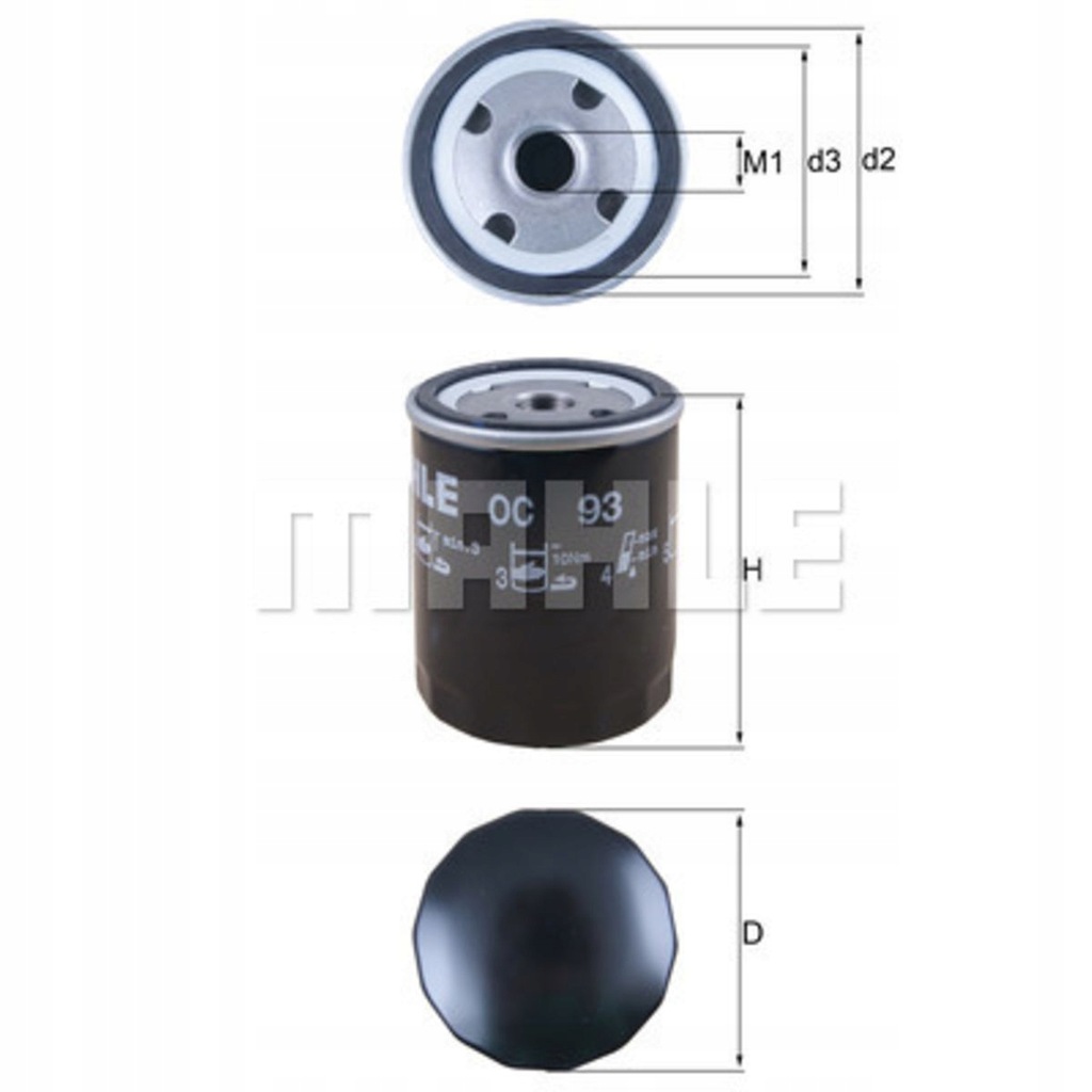 фото №1, Фильтр масла knecht oc 93