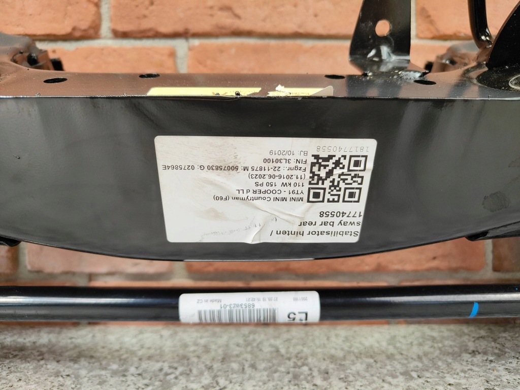 фото №7, Балка подвеска x-drive подрамник задняя 6862558 bmw x1 f48 x2 f39 mini f60