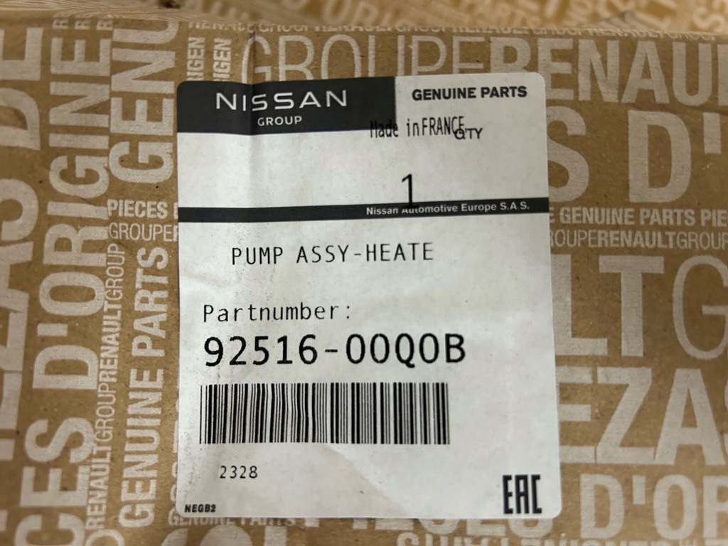 фото №1, Нагреватель nornikowa оригинальный номер renault master