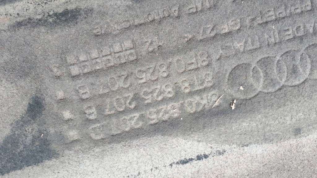 фото №8, S4 b8 lift a4 защита подвеска левая перед материал