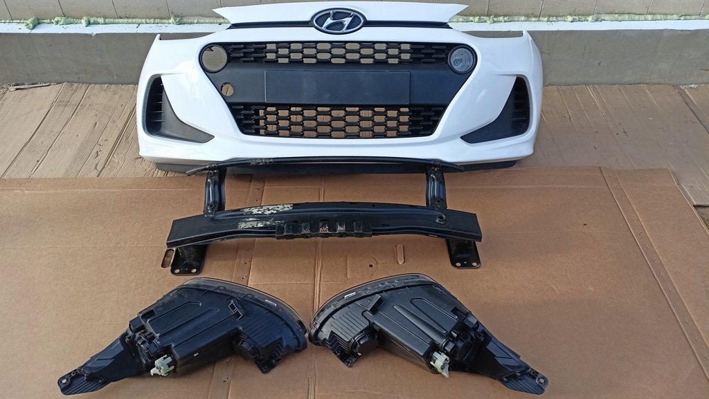 фото №7, Hyundai i10 ii lift перед бампер лампы балка