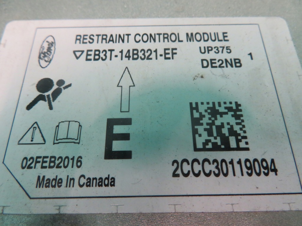 фото №4, Модуль подушек подушка безопасности ford ranger iv 16r