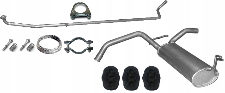 фото №1, Toyota aygo 1.0 2005 - 0/00r гаситель труба комплект