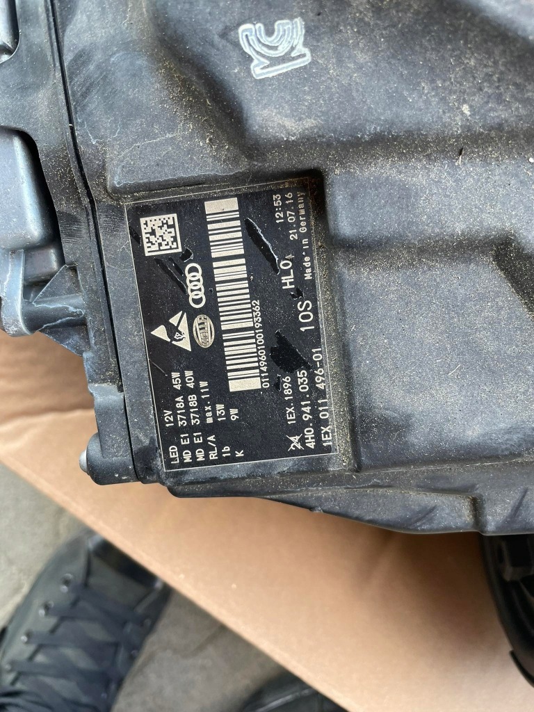 фото №6, Audi a8 d4 3.0tdi lift перед бампер лампы капот крылья pas ly9t