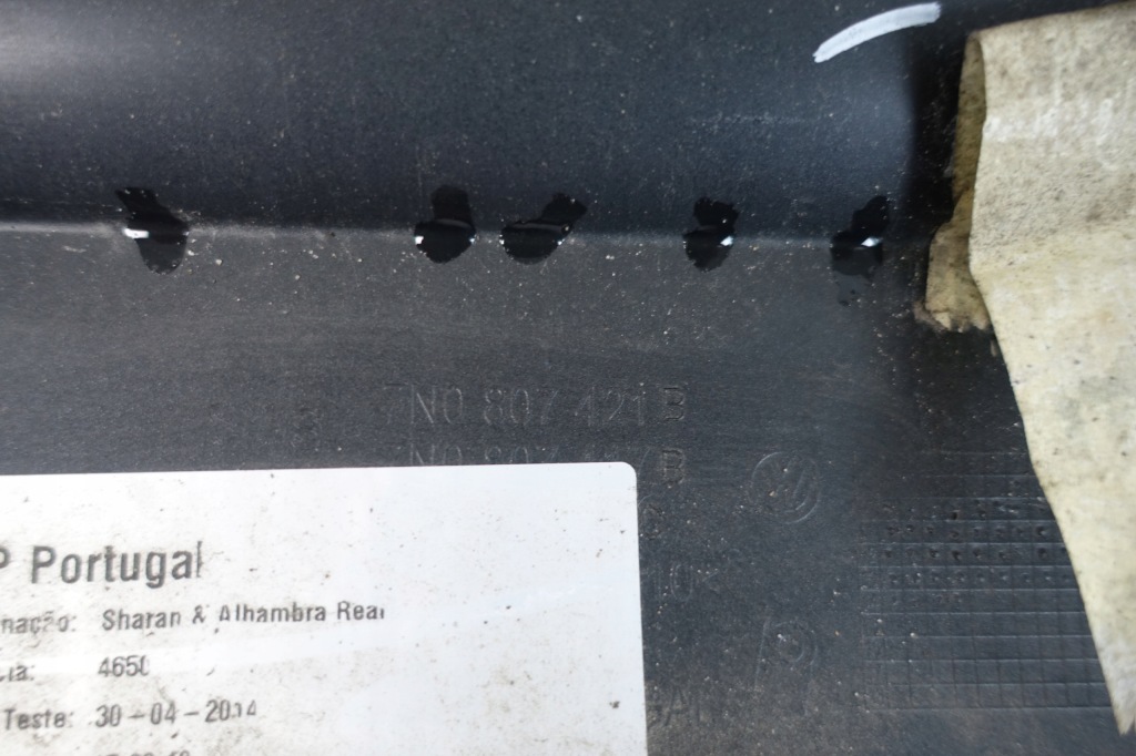 Vw sharan alhambra 2 бампер задній задній 7n0807421b Оригінал