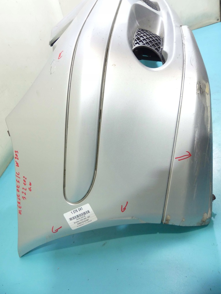 фото №13, Бампер перед mercedes w203 00-04 hb 3d колір 744