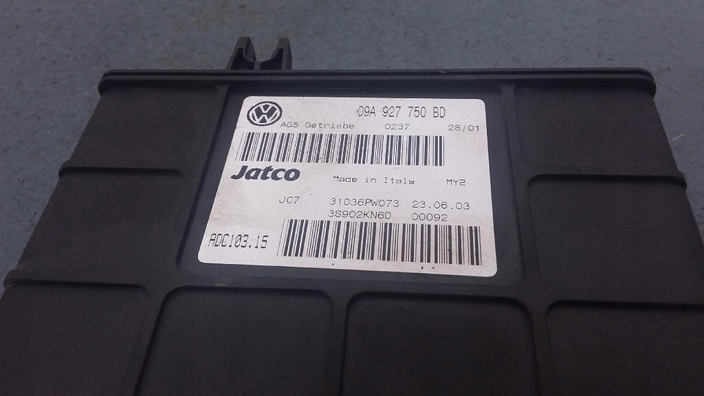 Vw jetta iv 1.8t блок управления коробки передач 09a927750bd adc103.15 с Разборки
