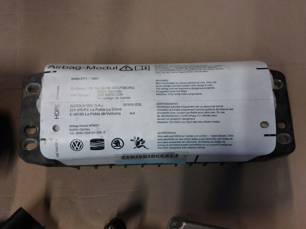 фото №7, Seat leon ii lift подушка безпеки подушка pas 5p0880201an 1p2857705 1p0880204d