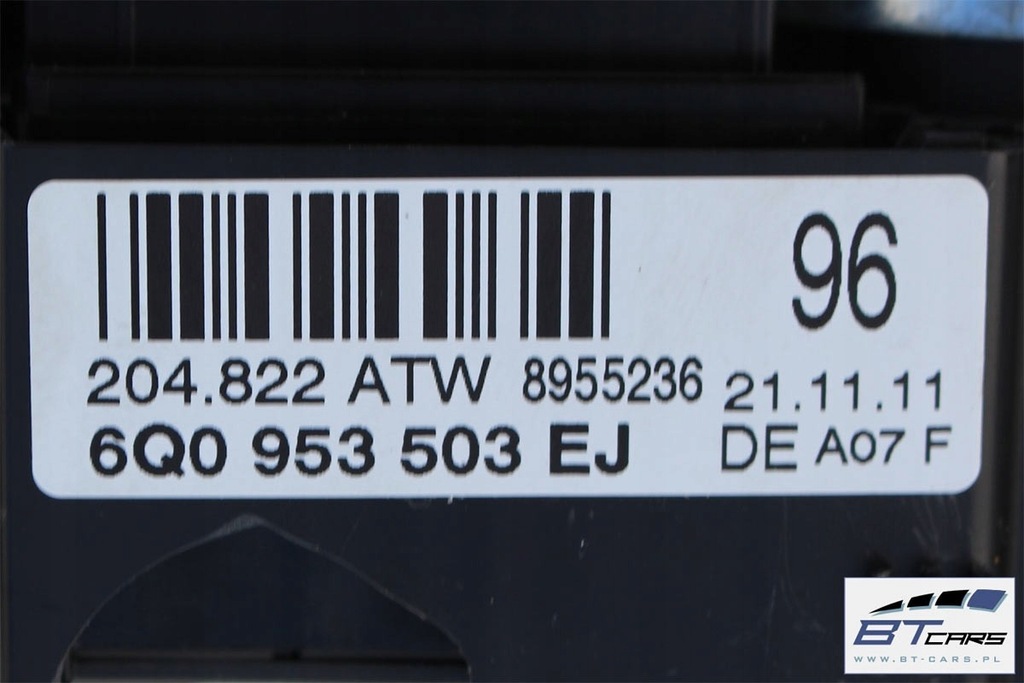 фото №7, Vw polo skoda переключатели руля 6q0953503ej 6q0953513an переключатель переключатель