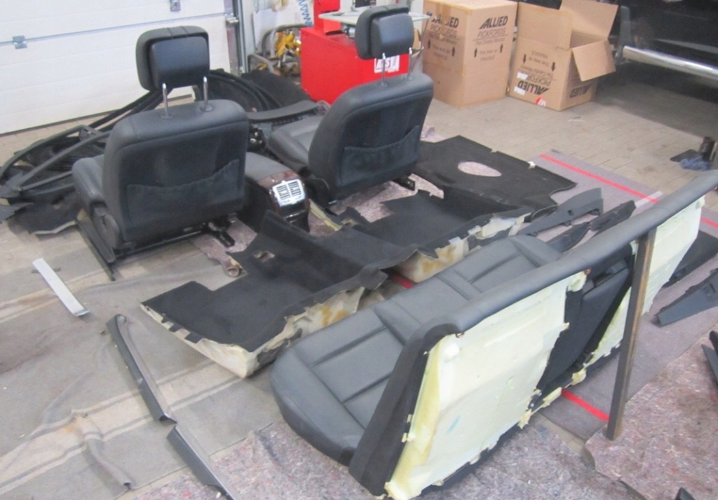 фото №5, Mercedes w221 lift long салон обивка сиденье