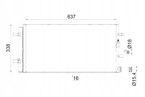 фото №4, Конденсатор кондиціонера audi mahle