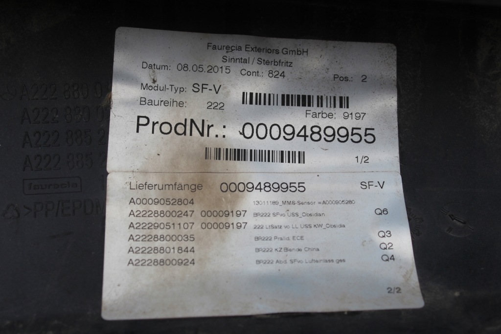 фото №9, Бампер перед передній mercedes s-klasa w222 решітка радіатора