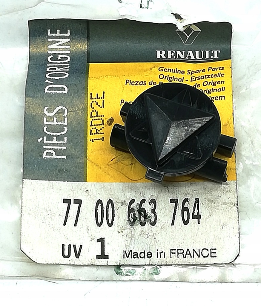 фото №1, Клипса панели приборной панели renault trafic 7700663764 oe!