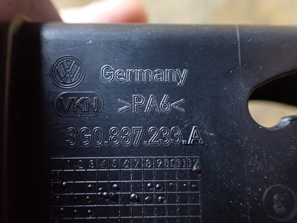 фото №5, Защита заглушка isofix vw passat b8 sedan 2016 2.0 dsg eu 3g0887233a 7174