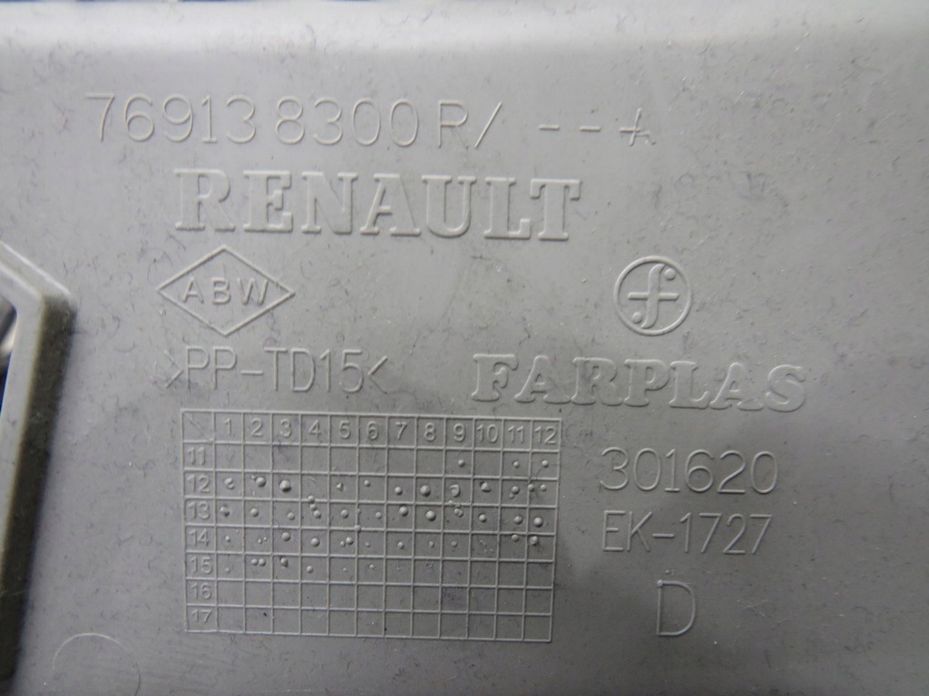 фото №4, Защита обшивка стойка правая правое renault clio iv 4