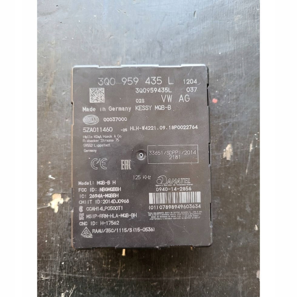 фото №1, Модуль безключовий kessy skoda superb b8 3v 3q0959435l