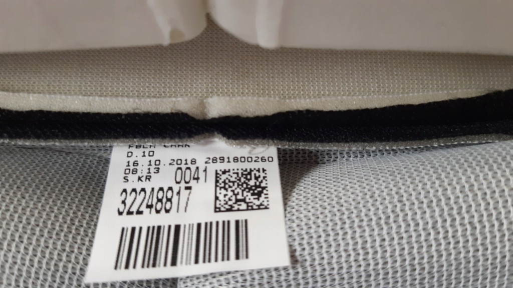 Volvo v60 ii обивка спинка сиденье левый перед 32248817, 31377308 Доставка