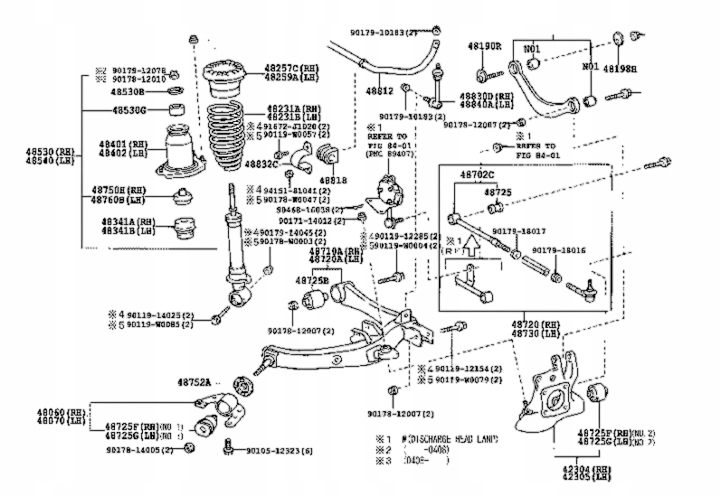 фото №4, Важіль верхній шарова опора toyota avensis t25 03-08 задня