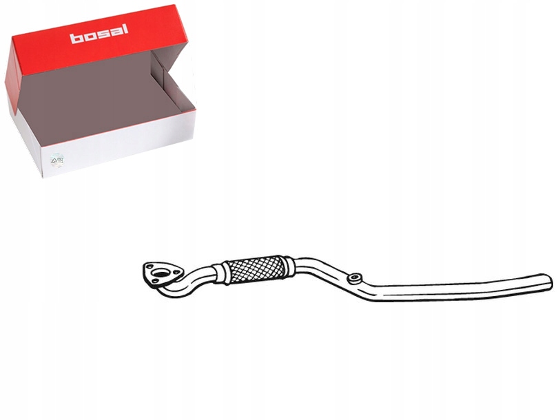 фото №1, Труба вихлопна перед opel meriva a 1.6 01.06-05.10 bosal