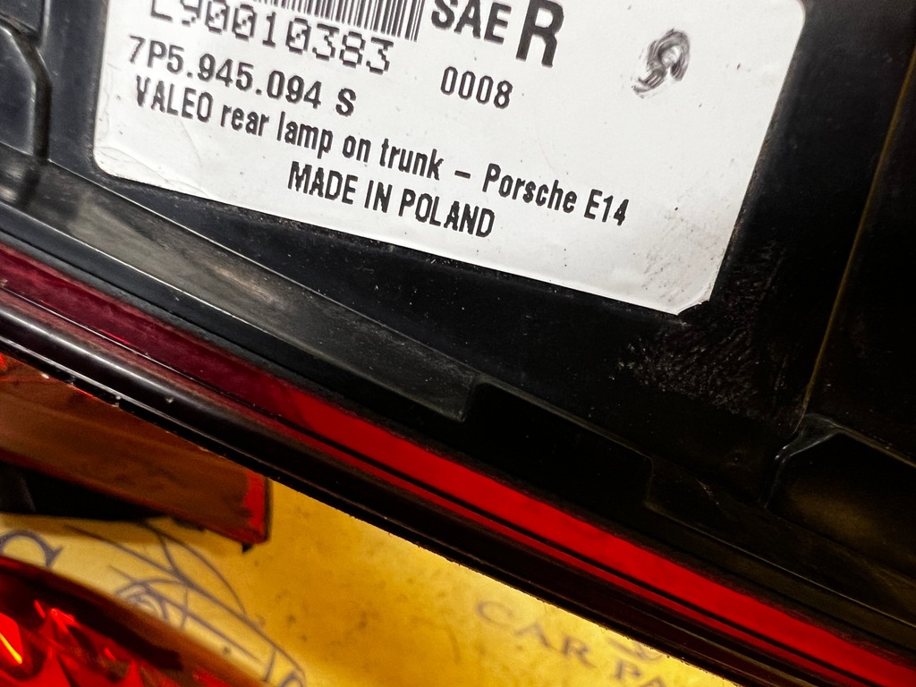 фото №15, Комплект лампа лампи задня led ліва права porsche cayenne ii 7p5 gts usa