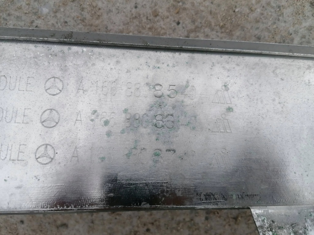 фото №8, Молдинг хром бампера перед mercedes ml w166