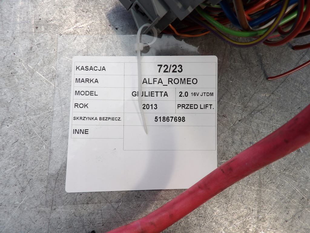 фото №5, Коробка предохранителей alfa romeo giulietta 2,0jtd