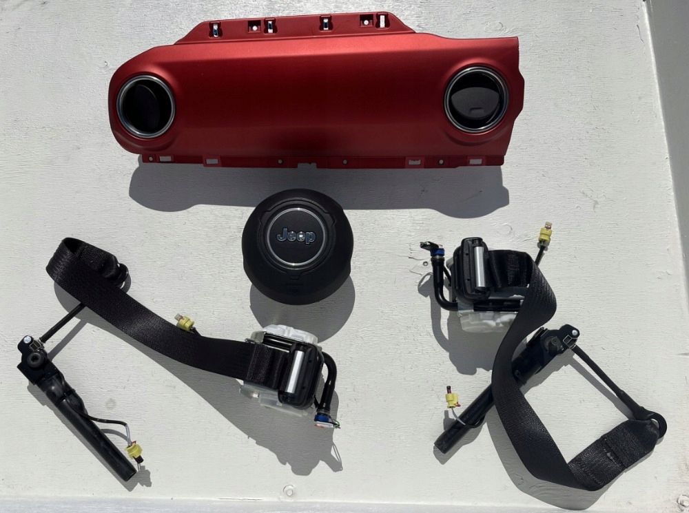 фото №1, Подушки безопасности подушка безопасности ремни kpl eu jeep wrangler jl rubicon 6ab28srrae