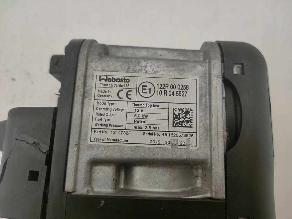 фото №9, Webasto opel astra, zafira, cascada бензин