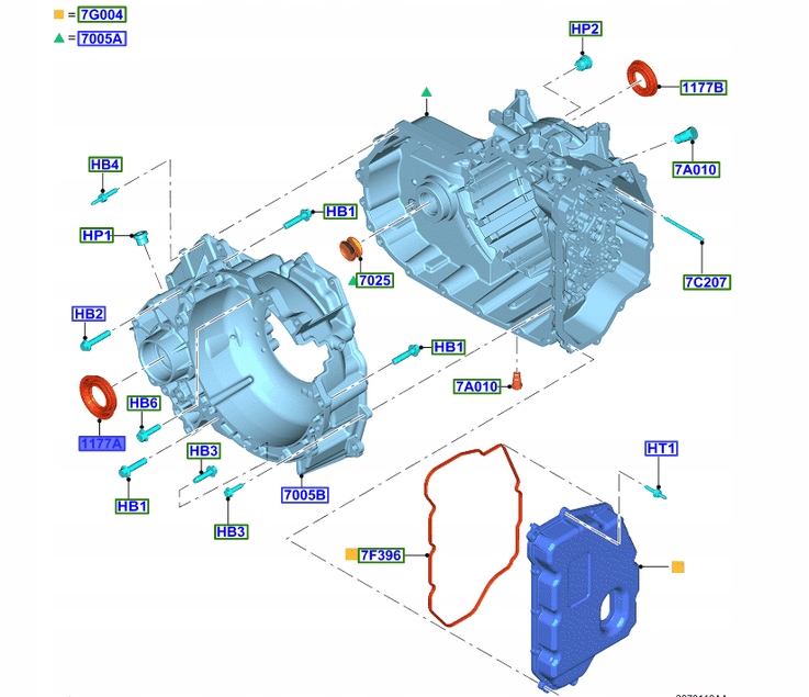 Ущільнювач піввісь коробки 6 speed mid range kuga в Україні