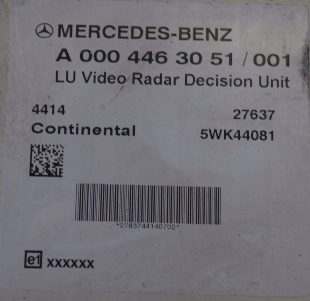 фото №2, Блок керування бортовий комп'ютер радара mercedes actros mp4