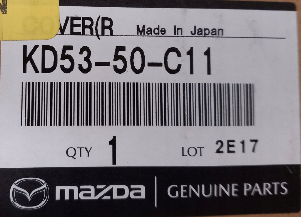 фото №15, Заглушка бампера перед правая mazda cx-5 ke 2012-2015 оригинал