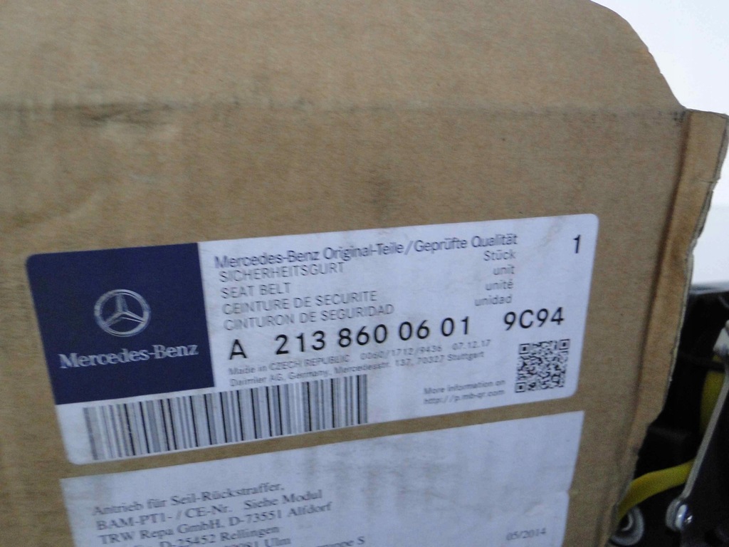 фото №8, Mercedes w213 213 pas безопасности левый передний
